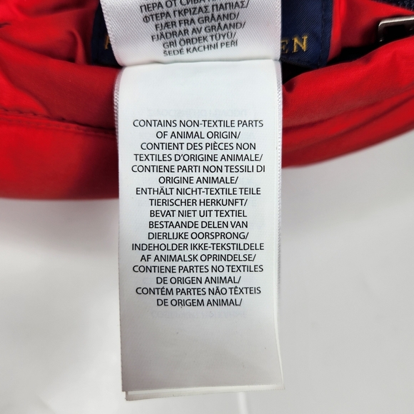 Polo Ralph Lauren Puffer Vest Boys Small 8 Reversible Duck Down Red Navy Preppy - Picture 11 of 13